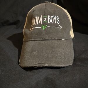 Adams Black and Tan 'Mom of Boys' Cap